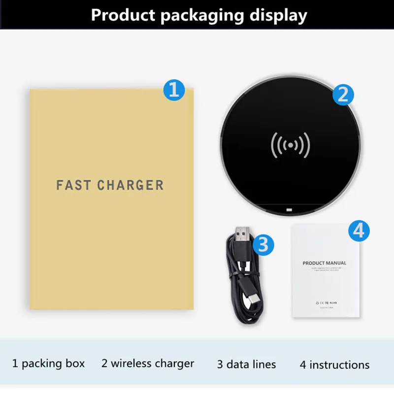 

Wireless Charger For iphone 12 11 X XR Xiaomi Huawei Mobile Phone Wireless Charging Foldable Mobile Phone Holder Travel Charger