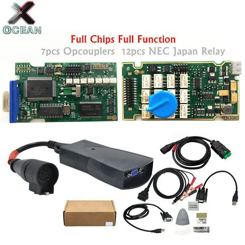 Автомобильный сканер Lexia 3 с полным чипом Diagbox V7.83 OBD2 чип 921815C Lexia3 PP2000 для Citroen Peugeot
