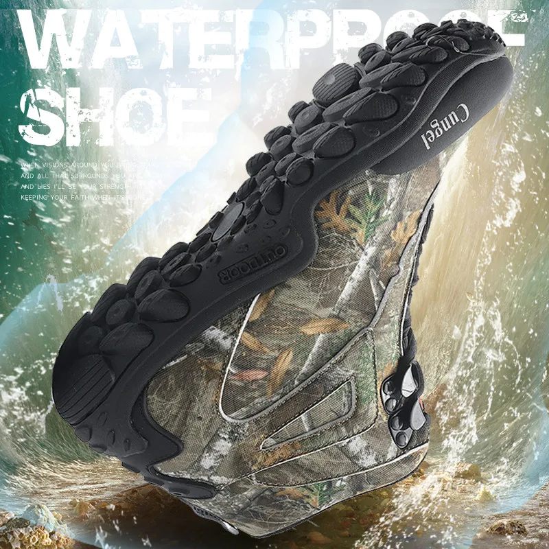 

NEW Camo Tactical Boots Men Waterproof Military Tactical Boots Outdoor Combat Shoes Trekking Sneakers Man Hiking Hunting Boots