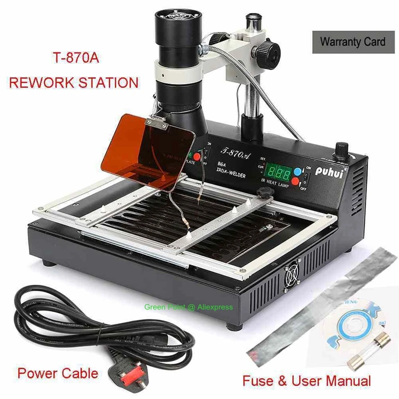 Фирменная Новинка PUHUI T 870A IRDA WELDER тепла лампы T870A Repacement нагревательные освещение