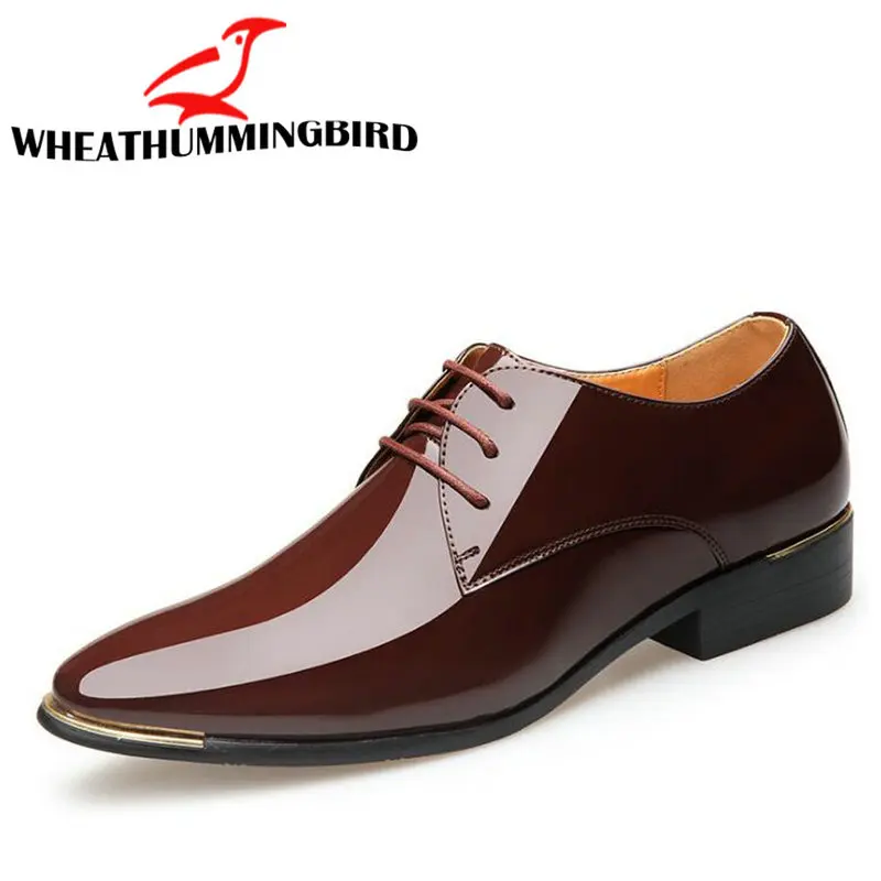 

2019 Autumn New Formal Shoes Men Fashion Wedding Shoes Men Business Leather Shoes Oxford shoes Man Dress Shoes C21-28