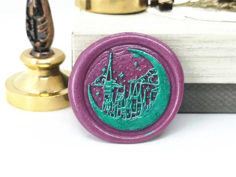 Печать восковой печати Moon building набор по индивидуальному заказу с изображением