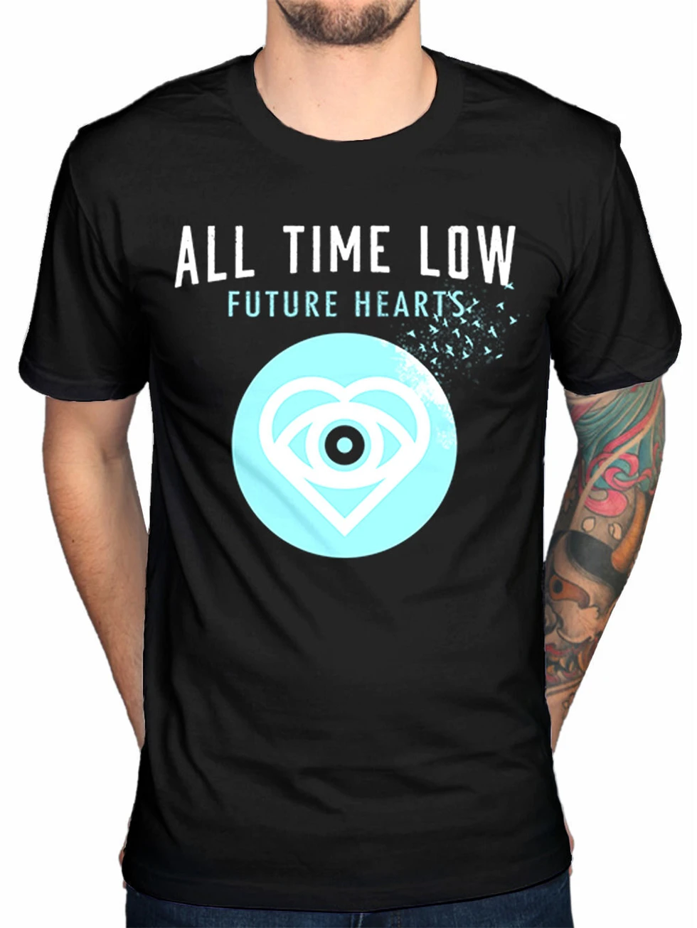 All Time Low Future Hearts мужской черный хлопковый топ футболка свободный размер | Мужская