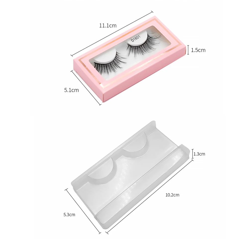 10 бумажных коробок розовый бумажный ящик чехол для хранения накладных ресниц с