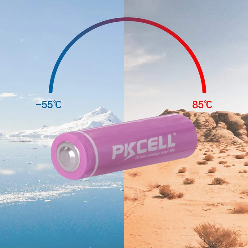 Литиевая батарея PKCELL CR14505 CR 14505 AA 3 в цилиндрическая литиевая MnO2 1400 мАч для камеры