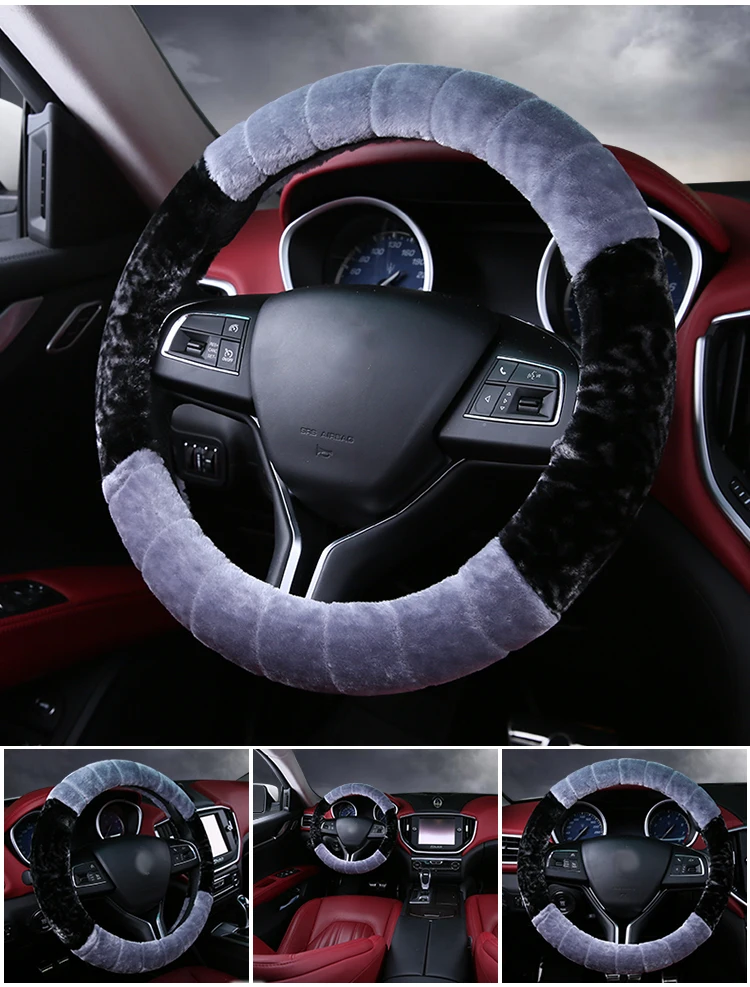 Плюшевый теплый автомобильный чехол на руль из искусственного меха для mitsubishi montero outlander 3 xl pajero 2 3 4 sport space star