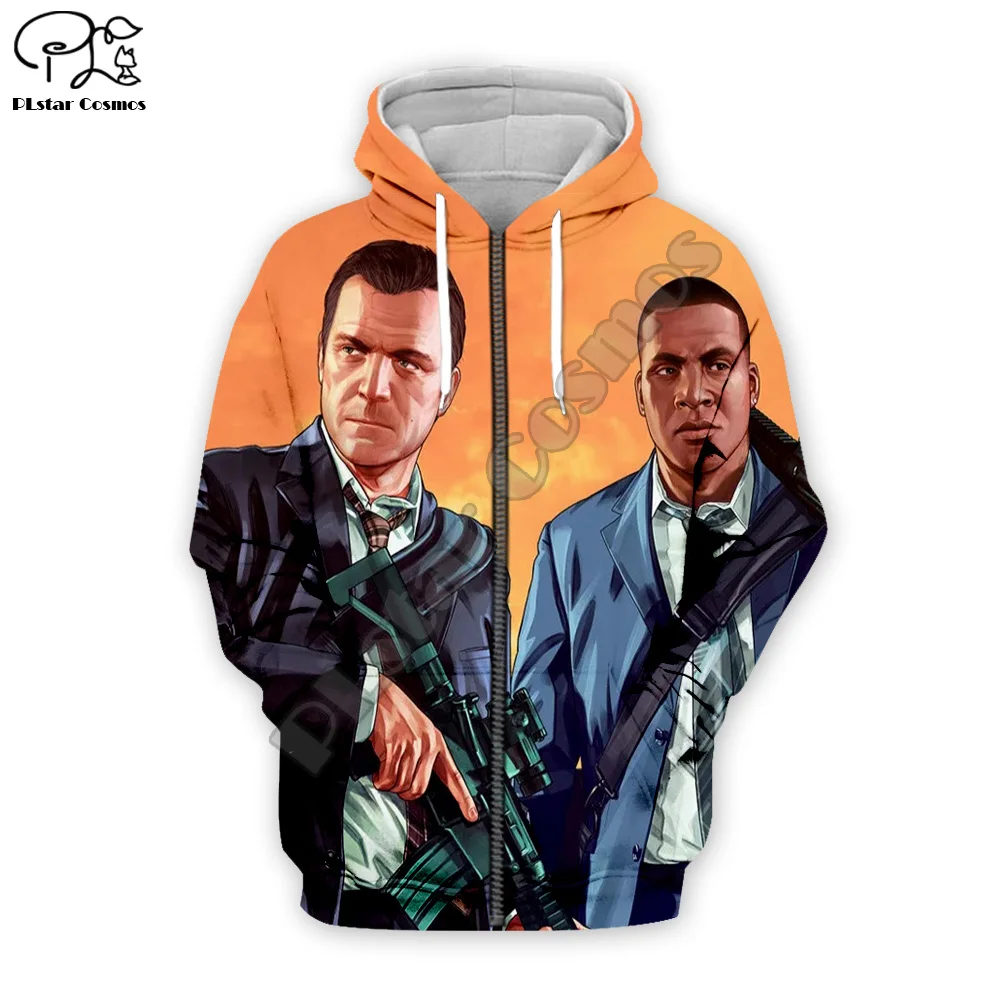 

PLstar Cosmos 3DPrint GTA Evil City Vice Theft Auto Game Unisex Harajuku Streetwear Funny Casual Hoodies/Sweatshirt/Jacket/a4