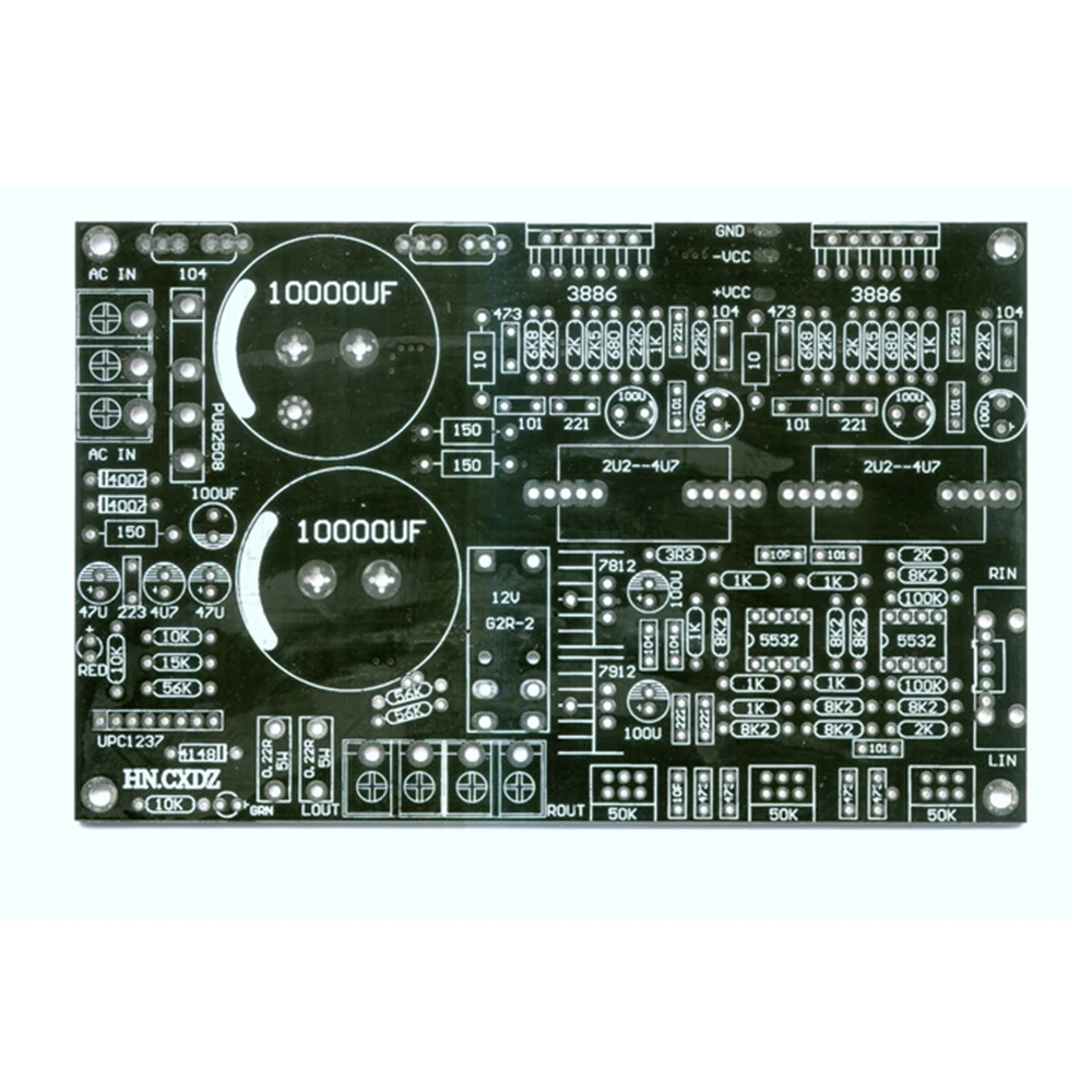 Обновленная версия линии LM3886 с предварительно встроенной пустой платой PCB |