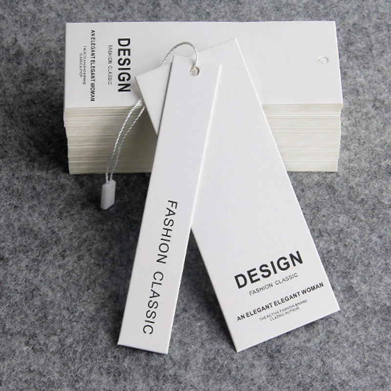 Женская бирка для одежды индивидуальный дешевый дизайн печать имени логотипа
