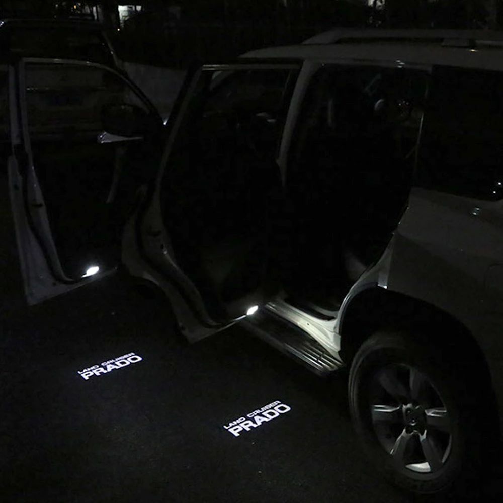 

2pcs Prado Logo Light Car Door Light For Toyota LAND CRUISER PRADO 2700 400 2010-2019 Prado 150 Car Style Toyota Welcome Light
