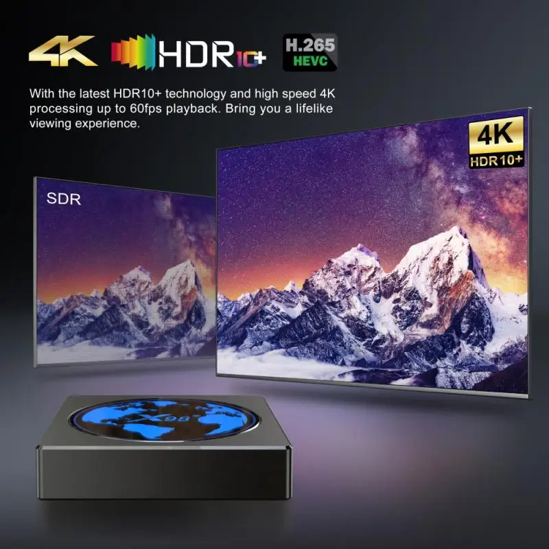 

ТВ-приставка X98mini на Android 11, 4 + 8-64 ГБ, 4K, 4 ядра