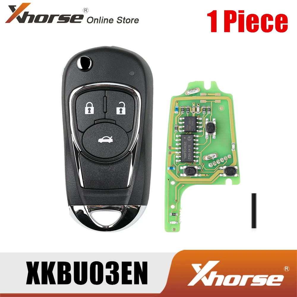 Проводной дистанционный ключ Xhorse XKBU03EN для Buick Flip 3 кнопки английская версия 1 шт.| |