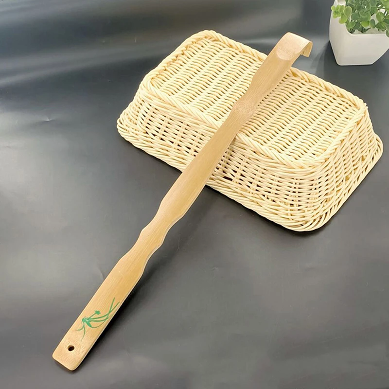 1x Durable Bamboo Massager Back Scratcher Wooden Body Roller Stick Backscratcher