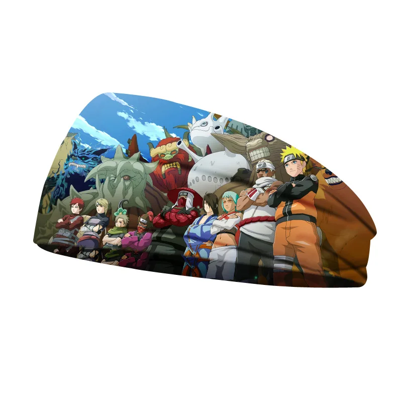 Повязка на голову с рисунком ниндзя в стиле аниме для мужчин и женщин модные