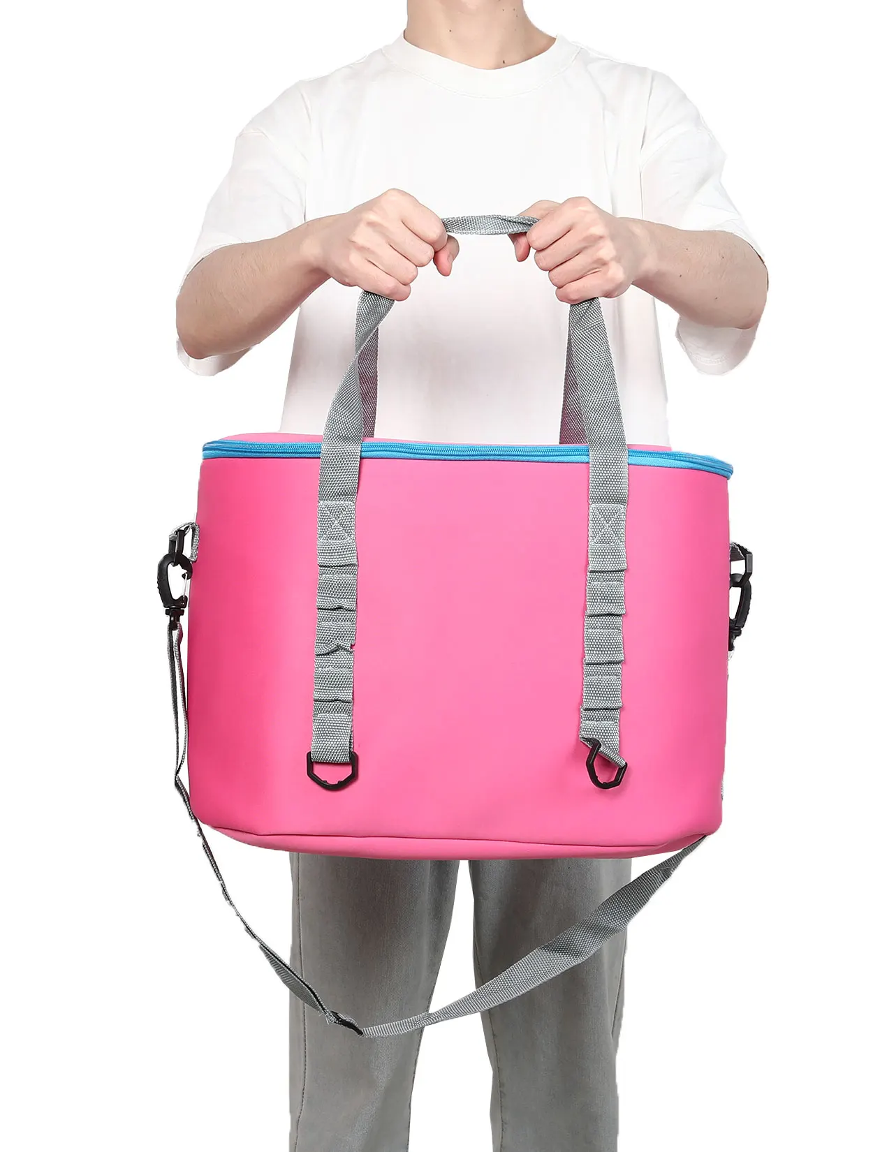 

Large Capacity Insulated Cooler Portable Lunch Bag Picnic Food Storage Bags Shoulder Tote Travel Handbag