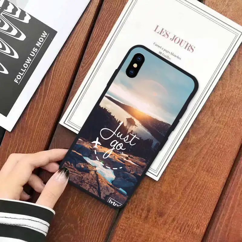 

Travel mountain road landscape Phone Case for iPhone 11 12 mini pro XS MAX 8 7 6 6S Plus X 5S SE 2020 XR