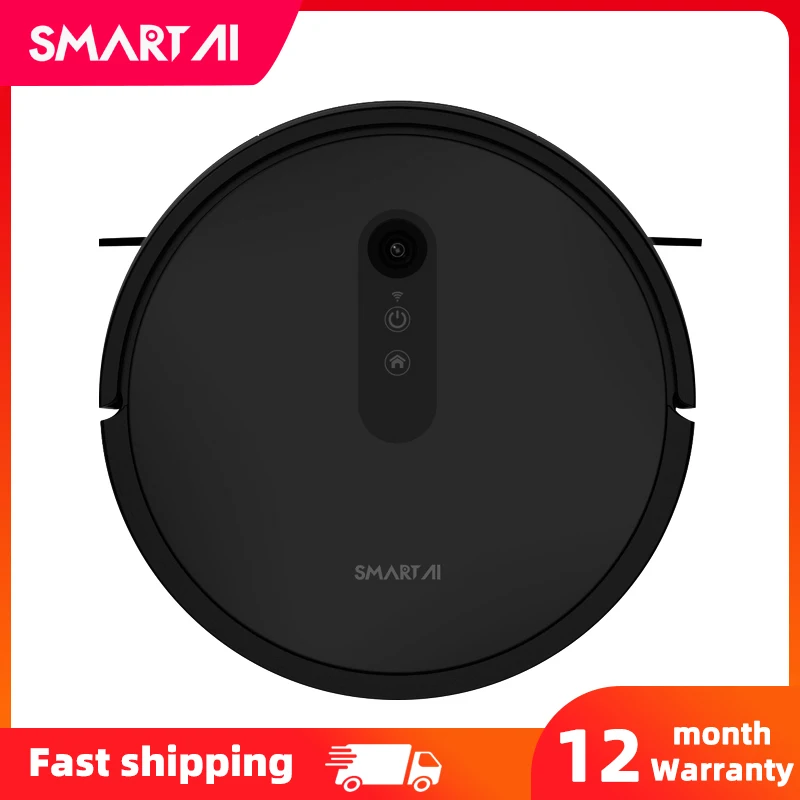 

SmartAI 30V Robot Vacuum Cleaner Map Navigation,WiFi App,2600Pa Suction,Smart Memory,Electric WaterTank,Wet Mopping,Disinfect