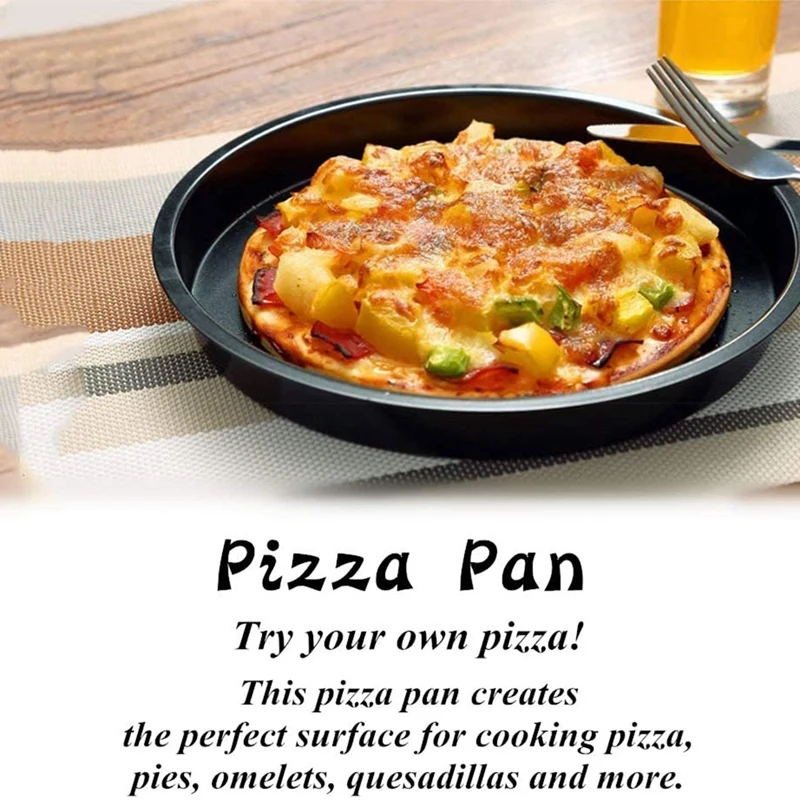 Air Fryer Accessories 7 Inch Cake Barrel Pizza Pan Fit For All 3.2QT - 5.8 QT Standard Deep Fryers Non-Stick Backing |