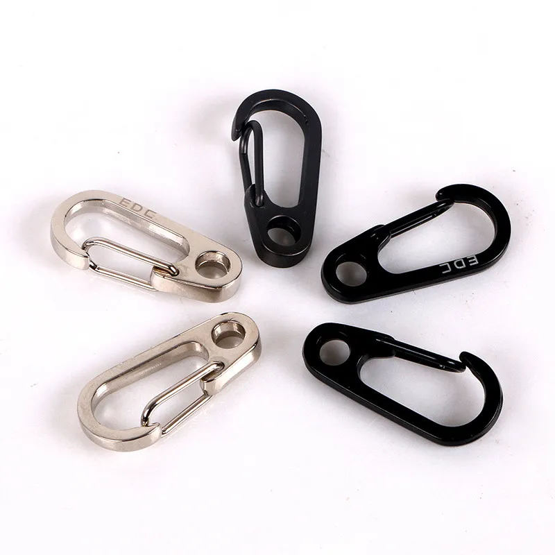 10 шт. мини брелок для ключей Карабин D типа подвесная пряжка маленький крючок