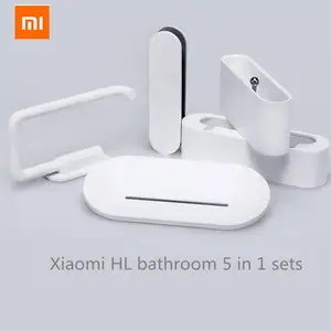 Набор инструментов 5 в 1 HL для ванной комнаты, с крючком для мыла и держателем для телефона, для ванной, душевой