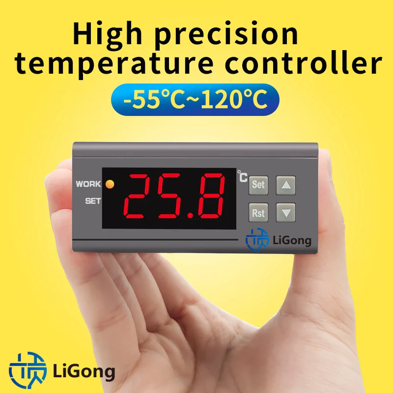 

Цифровой контроллер температуры wk7016c1, интеллектуальный электронный Высокоточный контроллер температуры для инкубатора для морозильной к...