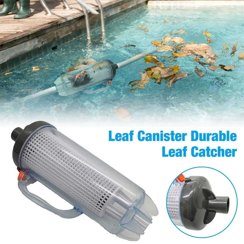 

Large Capacity Pool Leaf Canister with Mesh Basket for Leaves Twigs Swimming Pools Spa for Automatic and Manual Suction