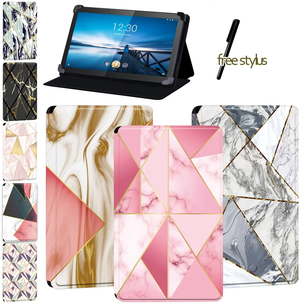 

Cover Case for Lenovo Smart Tab M8/Smart Tab M8 LTE 8"/Smart Tab M10/Smart Tab M10 LTE 10.1/Tab M10 - Shape Pattern Tablet Case