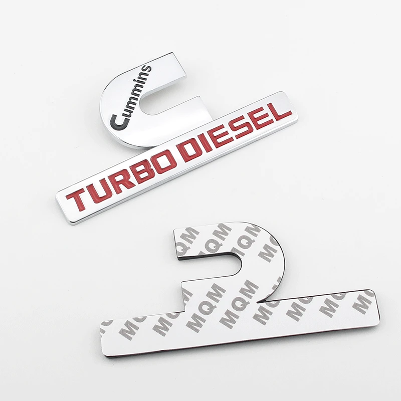 1 шт. 3D металлические эмблемы Cummins Turbo Diesel значки Выходная табличка сменная