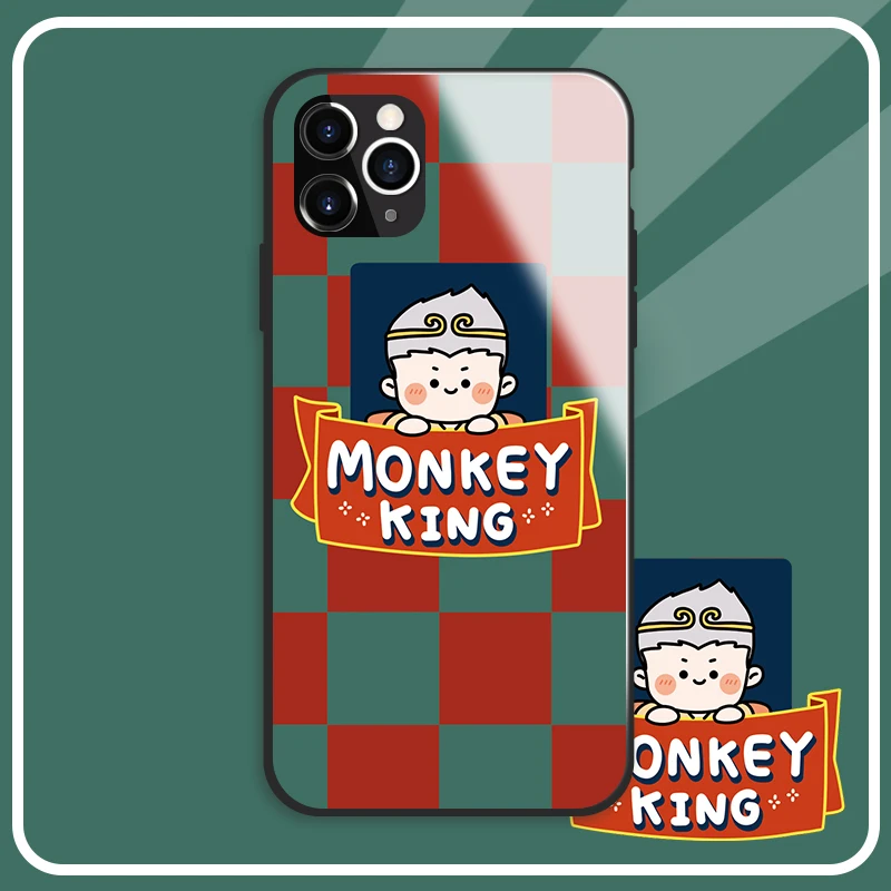 Devonovo zoon Monkey 2020 NEW Phone Case For iPhone 11 Pro X XR XS Max 6 7 8 Plus Luxury tempered glass protect cast |