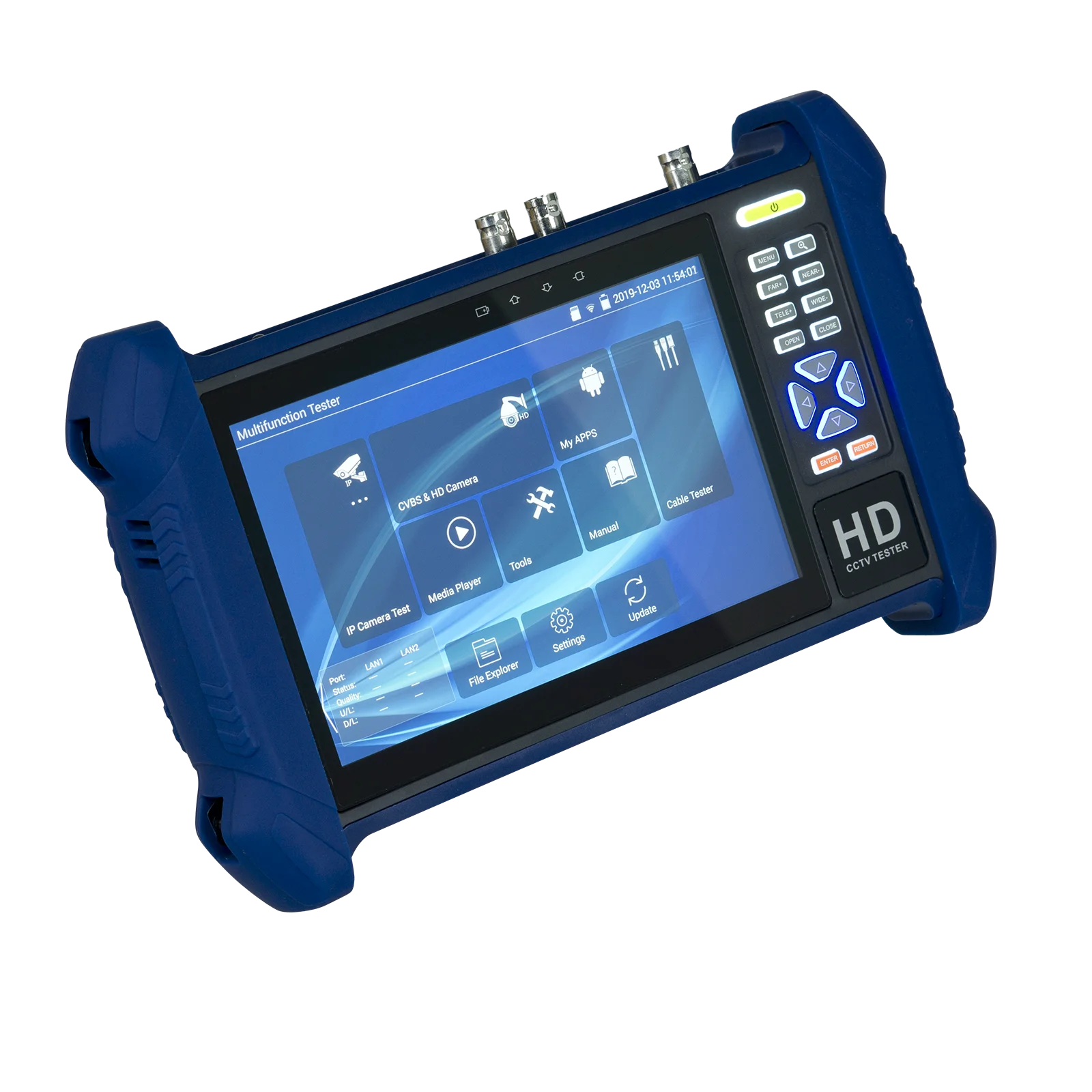 T1S pro CCTV монитор 7 &quotH.265 4K 6 в 1 тестер IP аналоговый 8MP AHD TVI CVI SDI камера с кабелем tracer