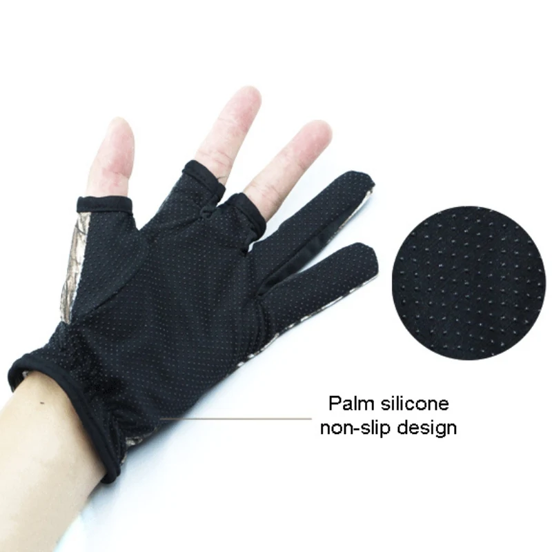 Противоскользящие перчатки с 3 вырезами водонепроницаемые охотничьи рыболовные