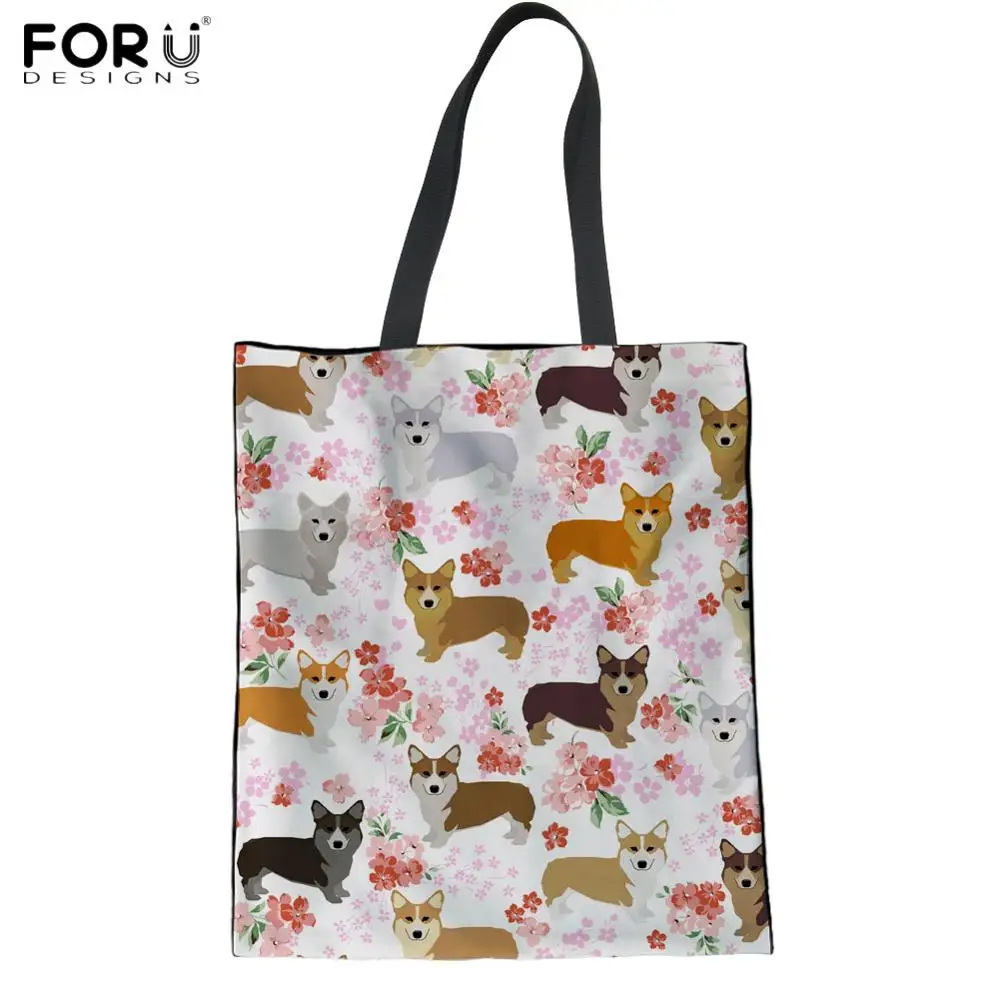 FORUDESIGNS, хит, Мультяшные женские льняные сумки-тоут для медсестры, повседневные складные многоразовые холщовые сумки, женские сумки-шопперы - Цвет: ZBH361Z22