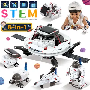 stem solar robot educational toys technology science kits learning development scientific fantasy toy for kids children boys free global shipping