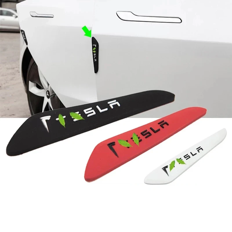 

Car Door Bumper Anti-Scratch Stickers For Tesla Model 3 Y S X Guard Plate Trim Molding Protector Accessories