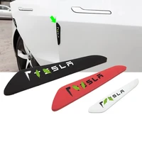 car door bumper anti scratch stickers for tesla model 3 y s x guard plate trim molding protector accessories
