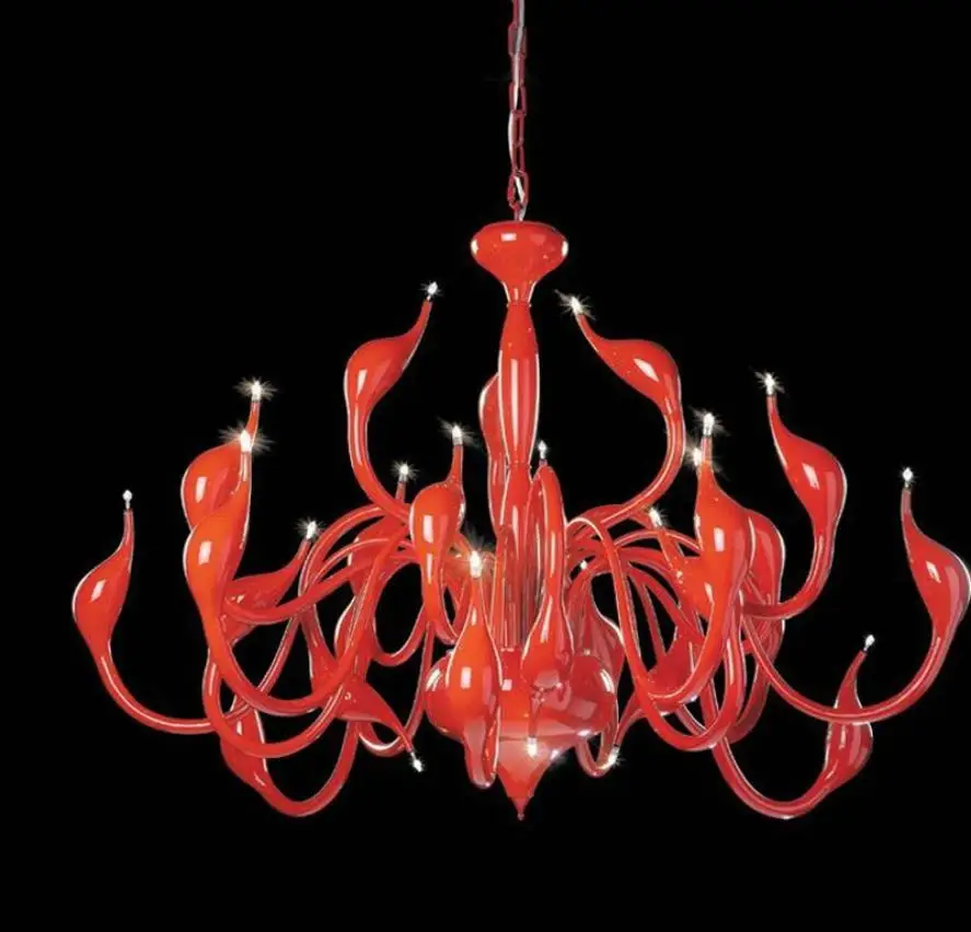 Скандинавская атмосфера светильник в виде лебедя светодиодный потолочный