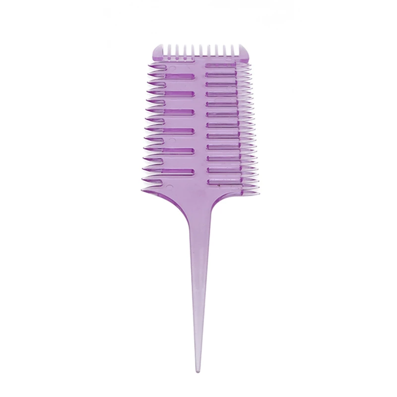 

Colorful Women Updo Big Tooth Comb Hair Dyeing Tool Barber Salon Style Haircut Comb With Tail Fish Bone Shape