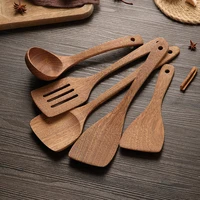1pcs modern kitchen natural wood household cooking tool shovel spoon colander dinnerware kitchenware gadgets accessories supplie