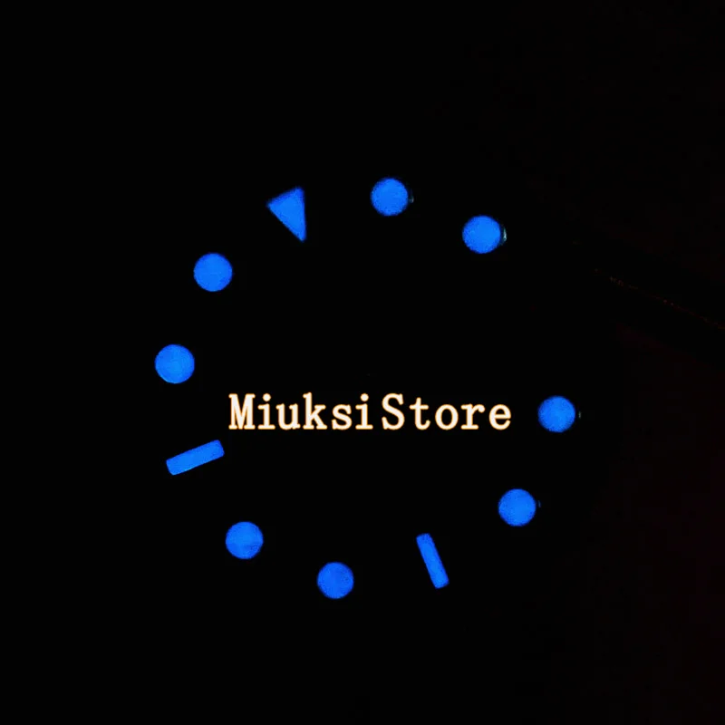 31 5 мм Синий Черный Зеленый стерильный циферблат синие светильники для NH35 Miyota 8215