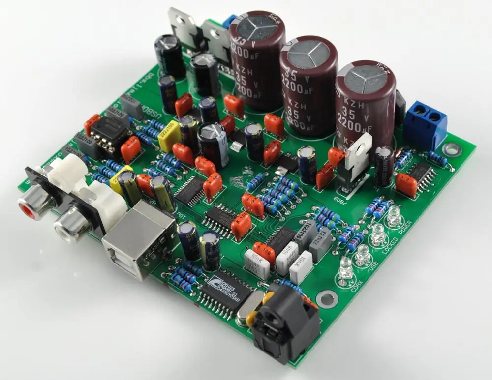 Бесплатная доставка Новый CS4398 ЦАП DIY Kit с USB оптического волокна 24/192K набор