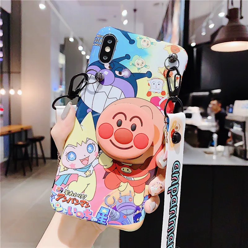 Для iphone XR 3D Тоторо мягкий чехол для iphone X XS max 8plus 7plus 6 6S 6p Симпатичные Монстры ТПУ задняя крышка+ игрушка+ ремень+ подставка