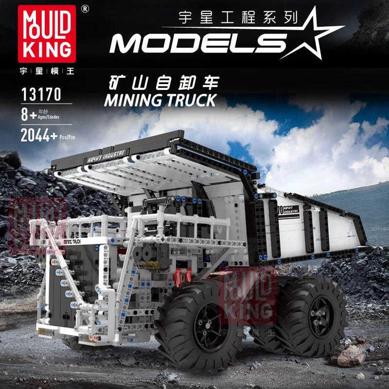 

Mould King In stock High-Technical Series RC Mining Dump Truck Model Building Blocks Bricks APP remote control toys