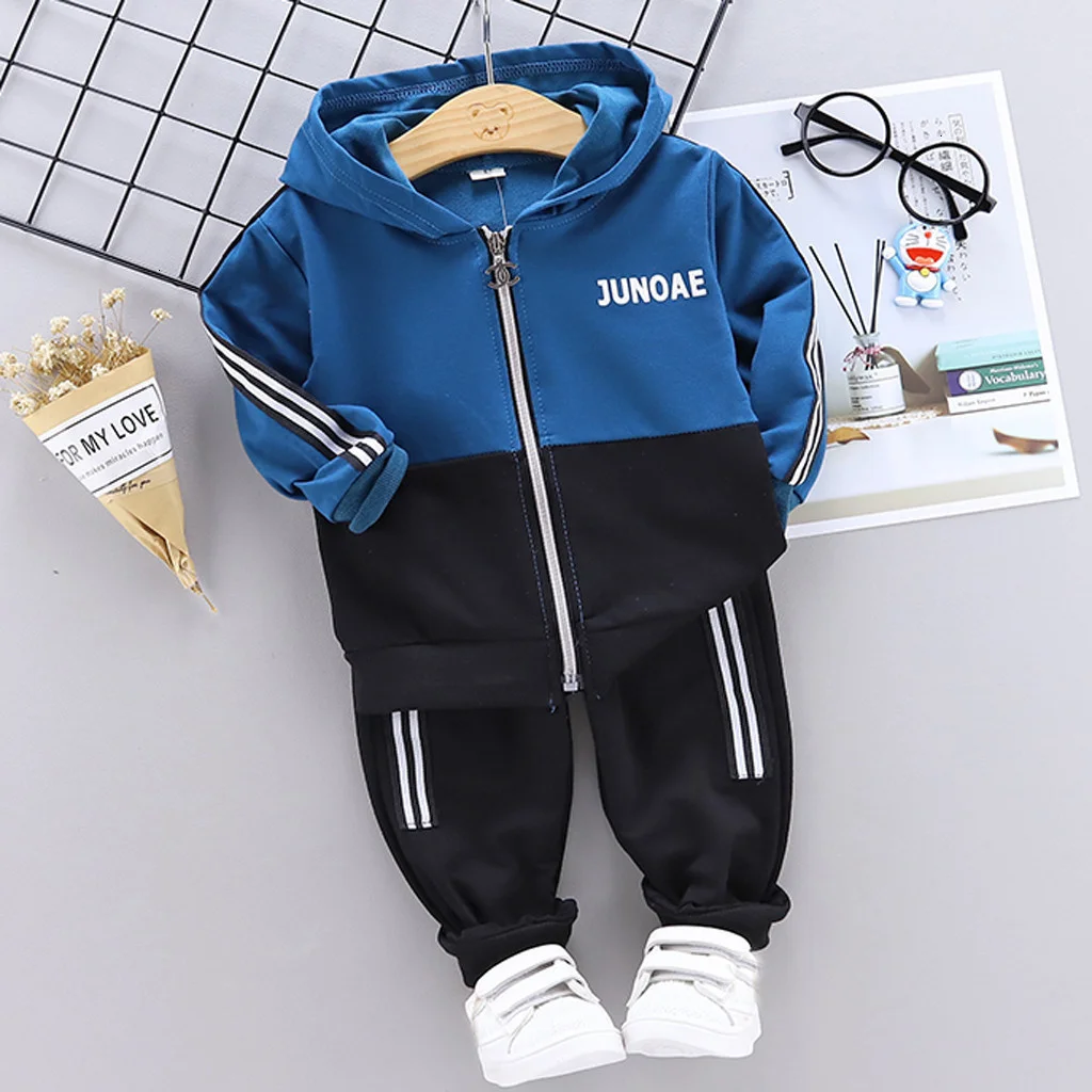 Toddler Baby Boys Girls Clothes Child Tracksuits Spring Autumn Kids Hoodies Pants 2Pcs/set Outfit Children Casual Clothing