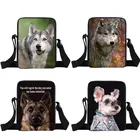 Крутая Наплечная Сумка воющего волка Wolfhound, мужская сумка, мужские сумки через плечо, Студенческая сумка для книг для мальчиков, сумки-мессенджеры с животными