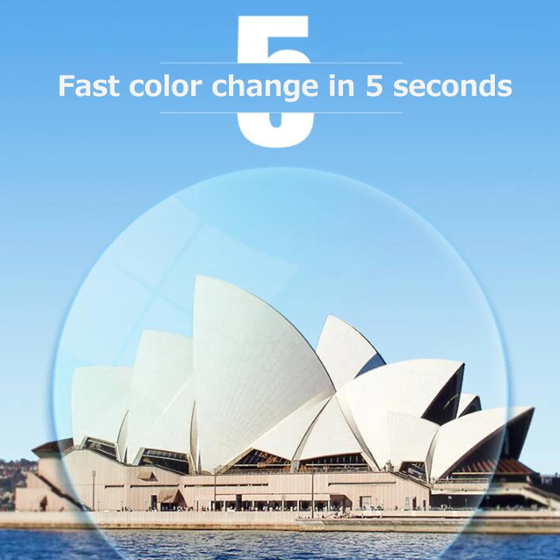 1 56 photochromic myopia prescription optical lenses glasses 5 seconds speed photochromism gray brown pink purple blue free global shipping