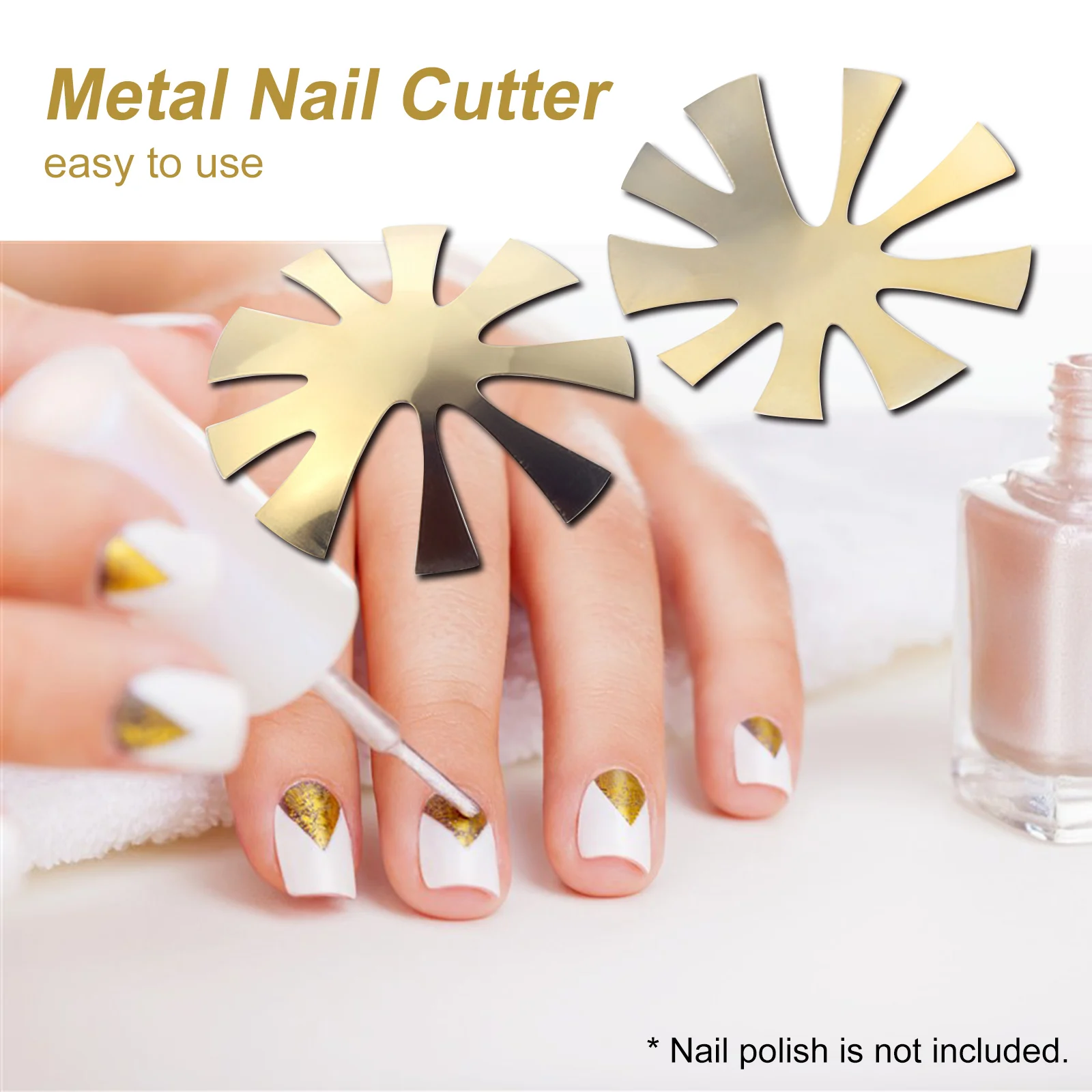 Metal Nail Edge Trimmer Cutter Tool Acrylic Gel for Easy Creating French Guides Smile Line Art Manicure | Красота и здоровье