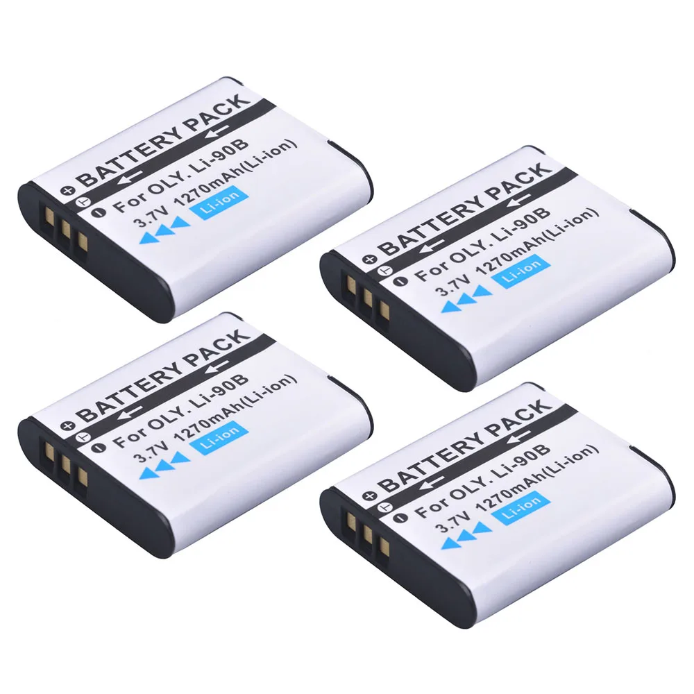 4p 1270mAh Li 90B 92B Li90B камера батарея для Olympus жесткий TG 6 5 tg трекер SH 1 2 SP 100 IHS 2|Цифровые