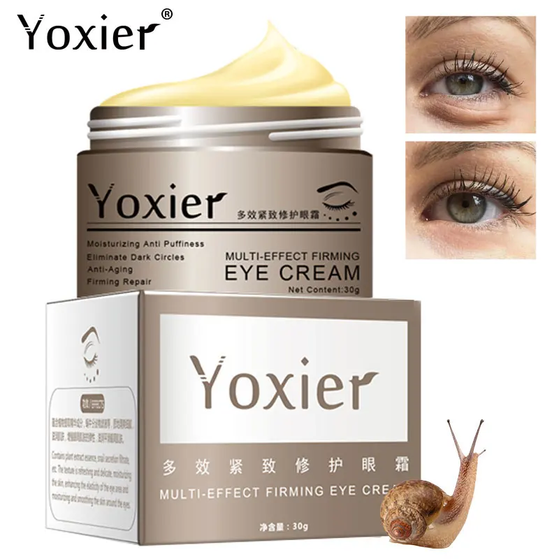 

Yoxier Snail Firming Eye Serum Eye Cream Anti-Aging Anti-Puffiness Fine Lines Dark Circle Moisturizing Skin Care Eye Patches