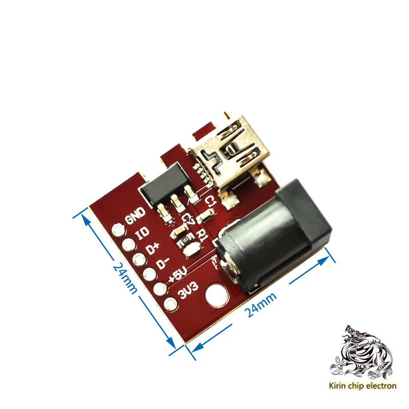 

5pcs / lot Mini USB 5V socket USB power interface ams1117 3.3V DC power socket