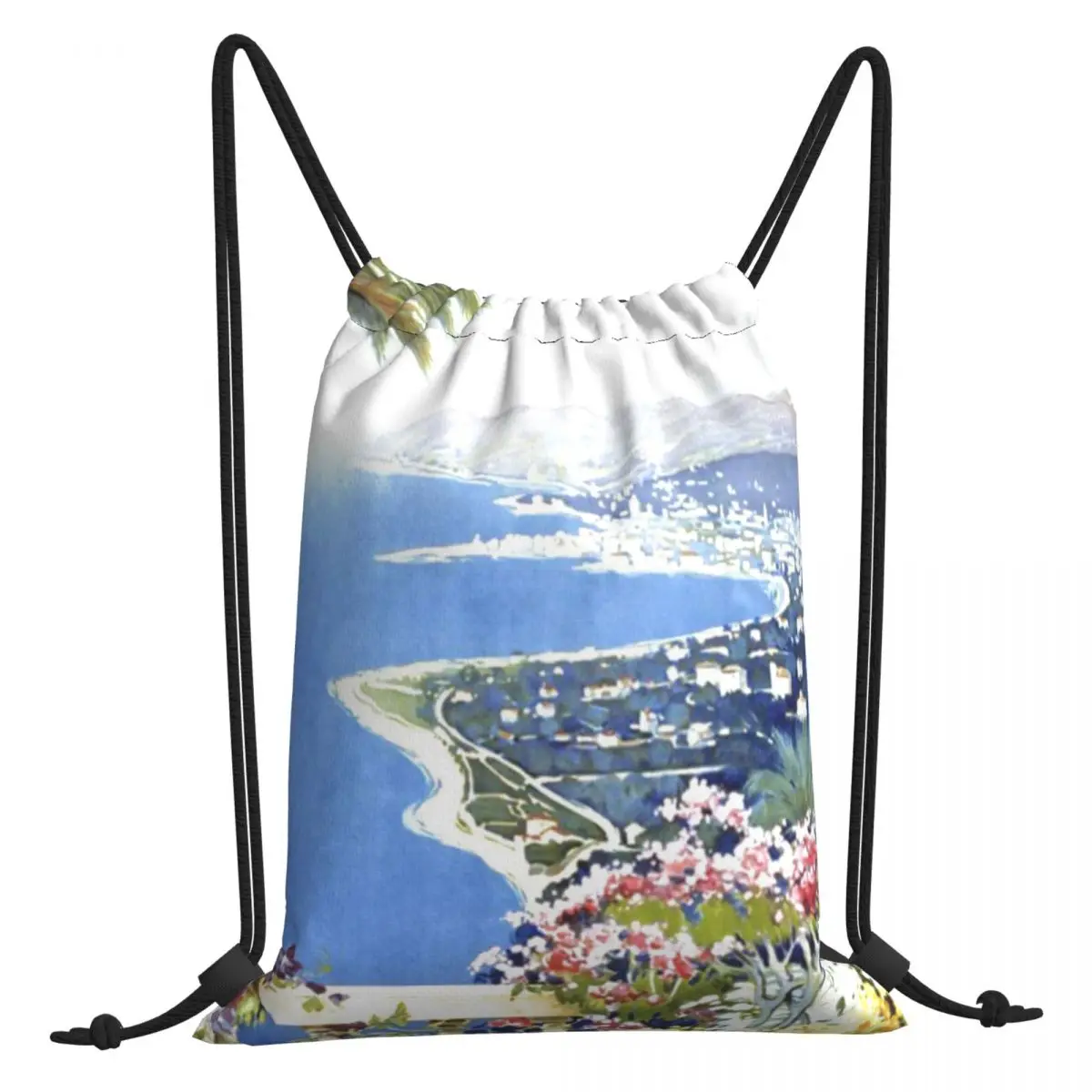 

Retro new men and women drawstring backpack outdoor portable backpack travel fitness shopping bag drawstring backpack